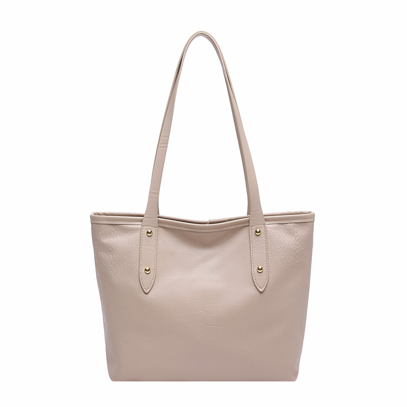 Bolso de mujer coreano de gran capacidad, bolso de moda 2024, nuevo nicho, bolso de viaje de textura, bolso de hombro retro.