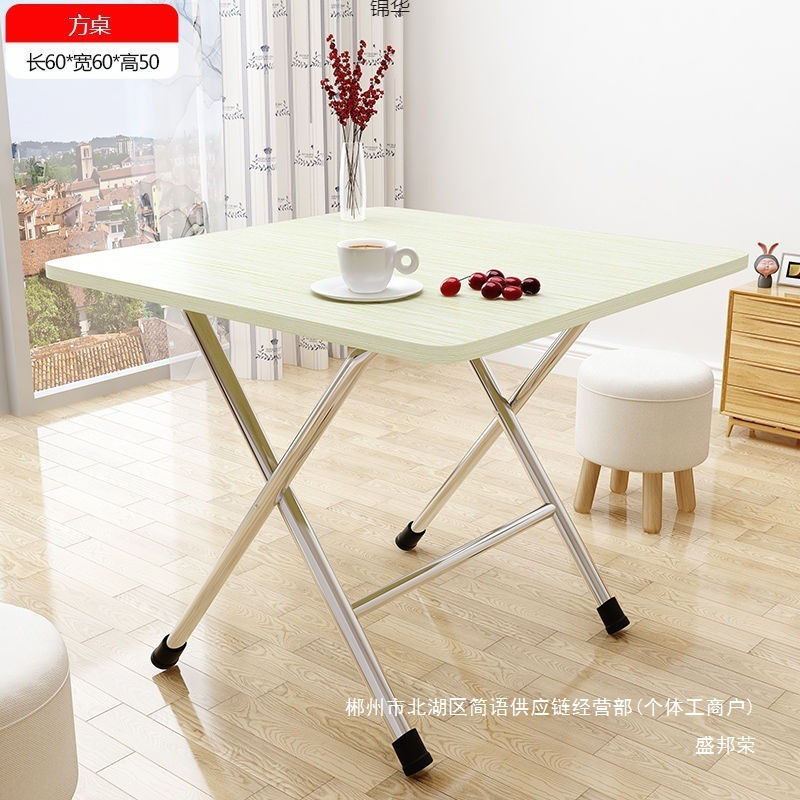 Fábrica de venta directa mesa plegable mesa de comedor plegable dormitorio mesa de estudio dormitorio mesa de comedor casera mesa al aire libre