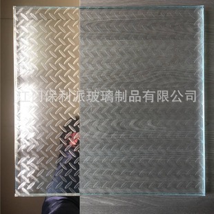 High-transparency Glass Floor, High-strength Anti-slip Glass, Tempered Stage Glass, Etched Pattern, Anti-slip Pattern