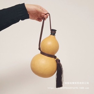 Waterproof Portable Wine Flask Home Decor Wine Gourd Popular Product Manufacturer Wine Gourd Beeswax Natural