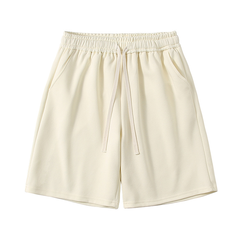 Sommershorts in Übergröße, einfarbig, atmungsaktives Nylonmischgewebe, bequemer elastischer Bund, verschiedene Farben, Herrenbekleidung_voghion.com