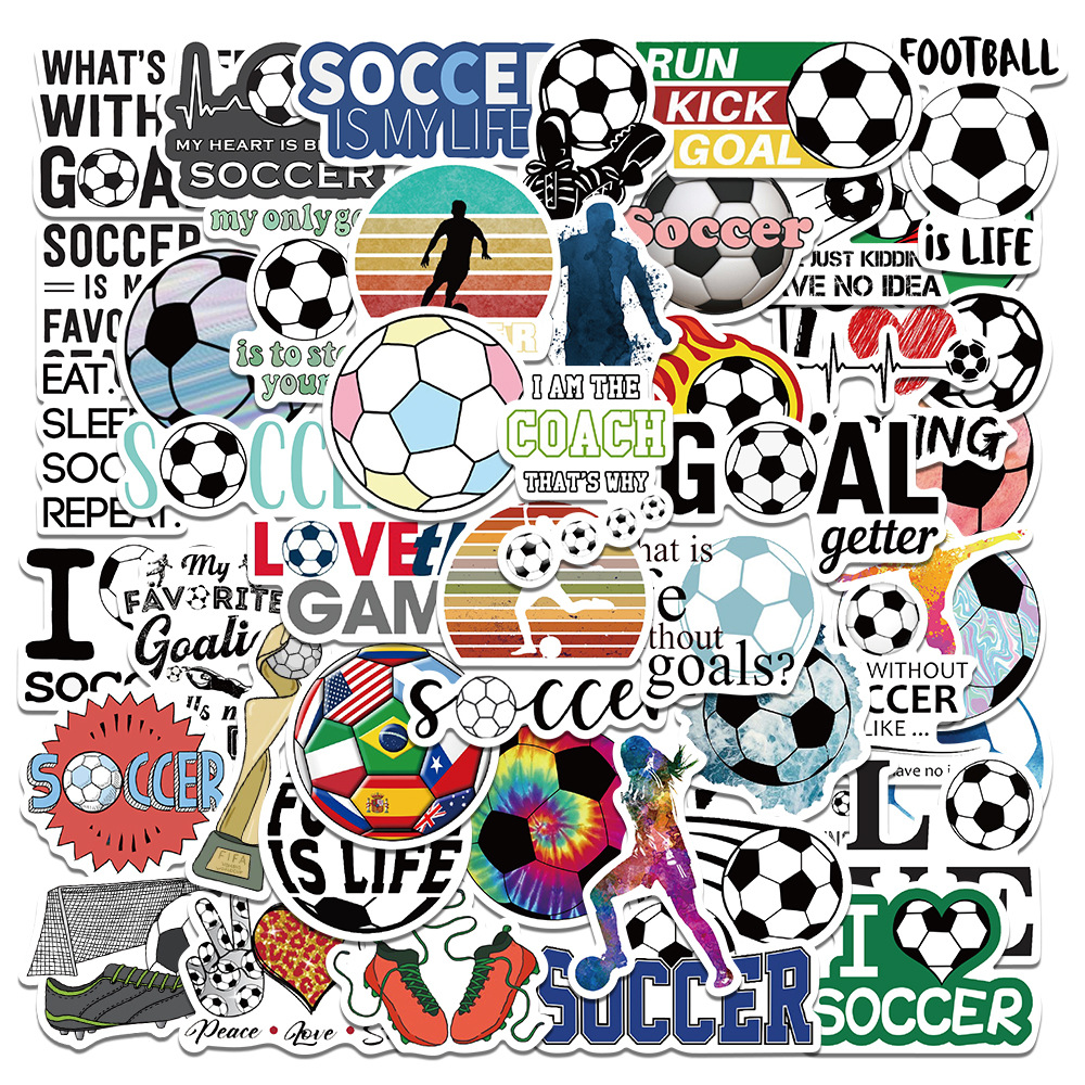50 sheets/set of World Cup star team emblem stickers cartoon…