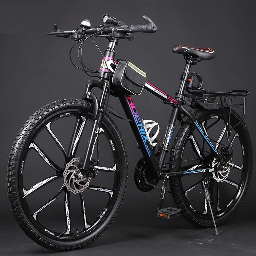 Shanghai Phoenix Brand Mountain Bike Men's and Women's Variable Speed Lightweight Bicycle Adult Student Disc Brake Off-Road Shock Absorption Racing