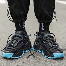 春秋季潮牌撞色时尚老爹鞋韩版潮流板鞋厚底运动休闲鞋透气