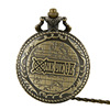 Retro big bronze pocket watch