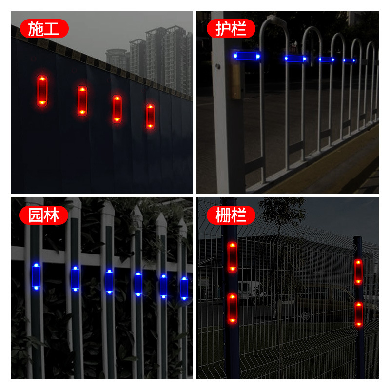 Luz de advertencia solar led COCHE anti-colisión trasera Cableado-luz intermitente libre motocicleta bicicleta cola luz intermitente roja y azul