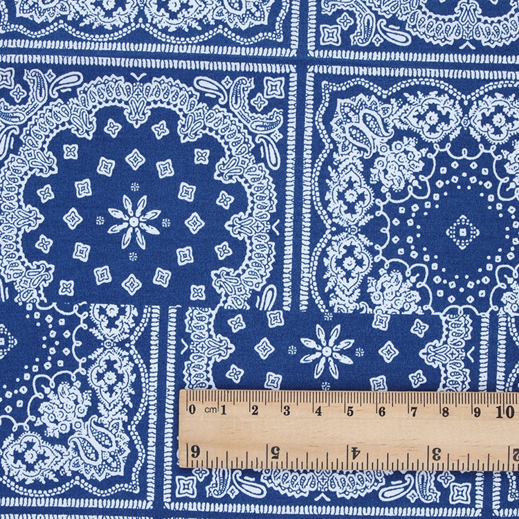 MOQ aireable impresión plana tejido tejido material de algodón orgánico tela