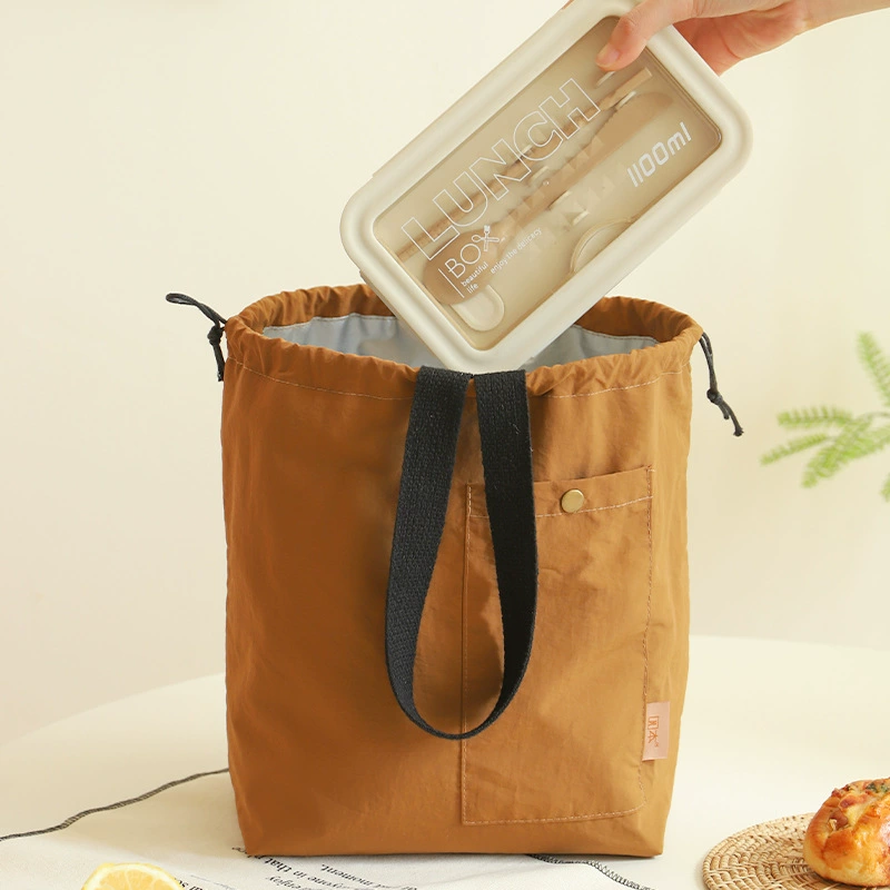 Nylon high quality waterproof handheld thermos to go out, lunch box bag for elementary school students, food bag