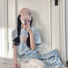 kittyKT棒球帽三丽鸥刺绣帽子韩系运动帽显脸防晒可爱卡通情侣棉