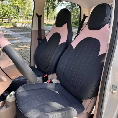 25 Models of the Fourth Generation Modelə uyğun (Original) oturacaq örtükləri - standard-edition-black-pink-four-door-version-wuling-mini-rear-all-inclusive