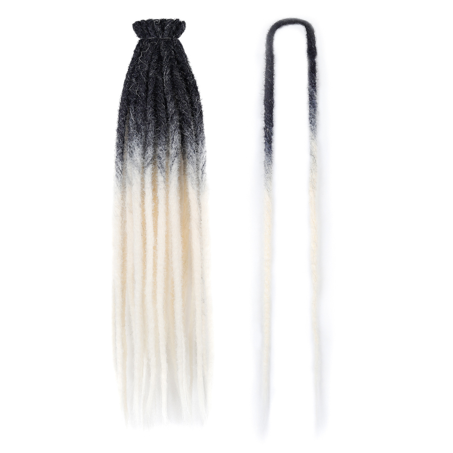 Exportación de comercio exterior europea y americana peruca de crochet una sola mano frotando trenzas africanas hip-hop 24 pulgadas trenzas perucas rectas trenzas