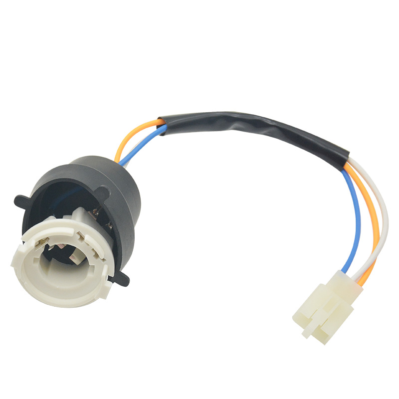 Pedal coche eléctrico doble garra faro lámpara titular motocicleta zhongsha princesa bombilla de plástico base batería coche lámpara asiento