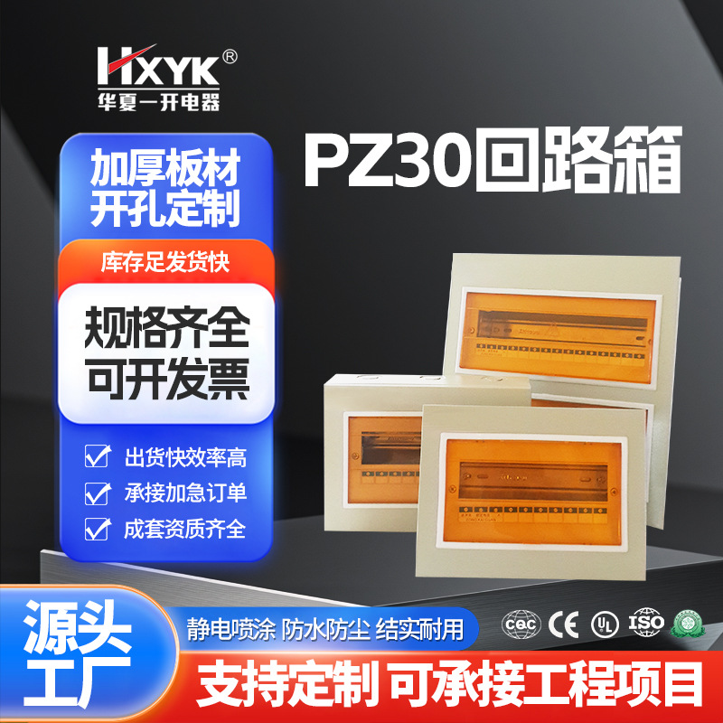 PZ30回路箱明装暗装照明开关箱配电箱 家用经济型