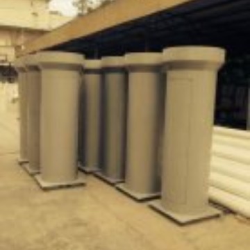 长期生产制造直销批发圆柱天线罩模压玻璃钢天线罩美化天线罩