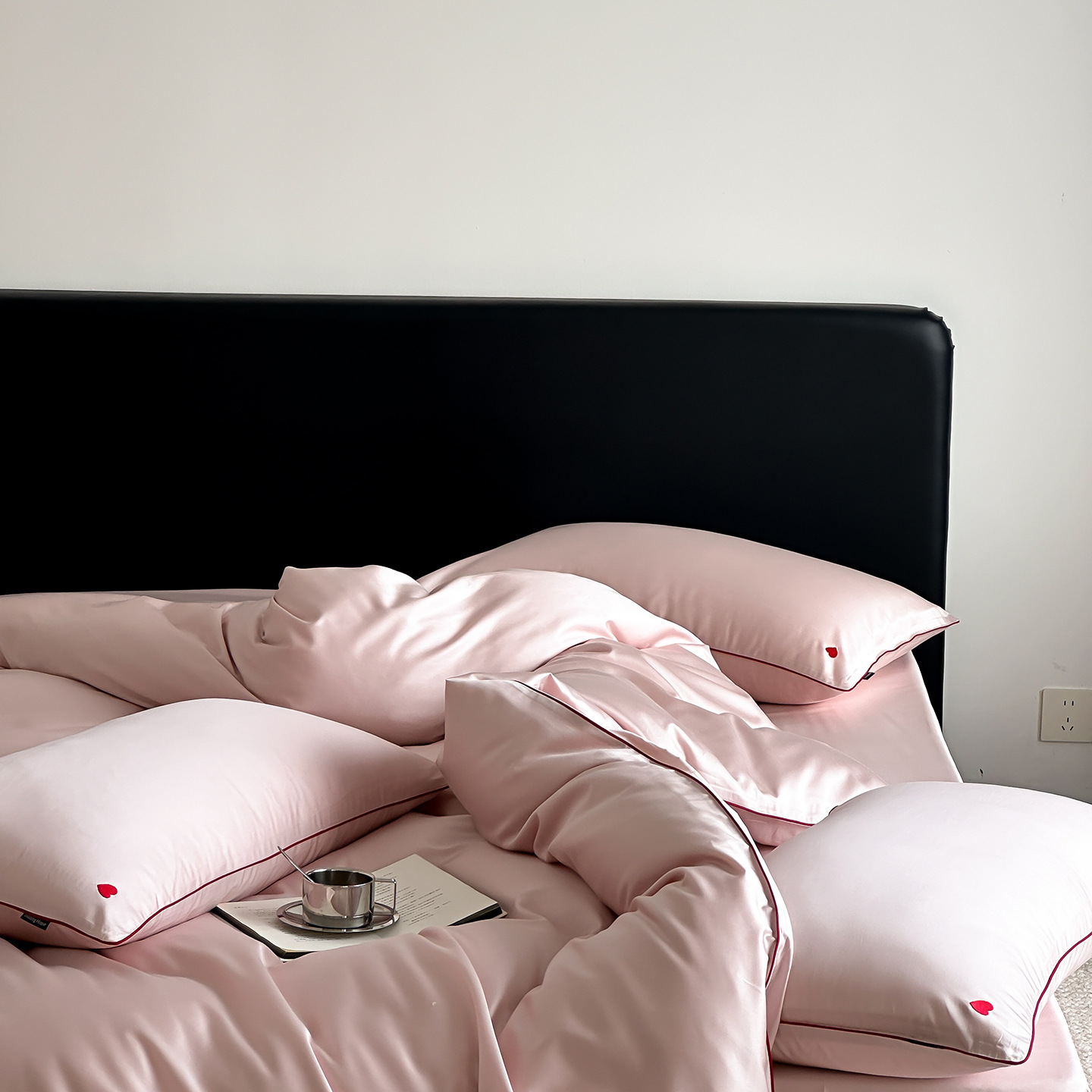 Juego de sábanas de lujo en tencel y algodón suave efecto seda_voghion.com