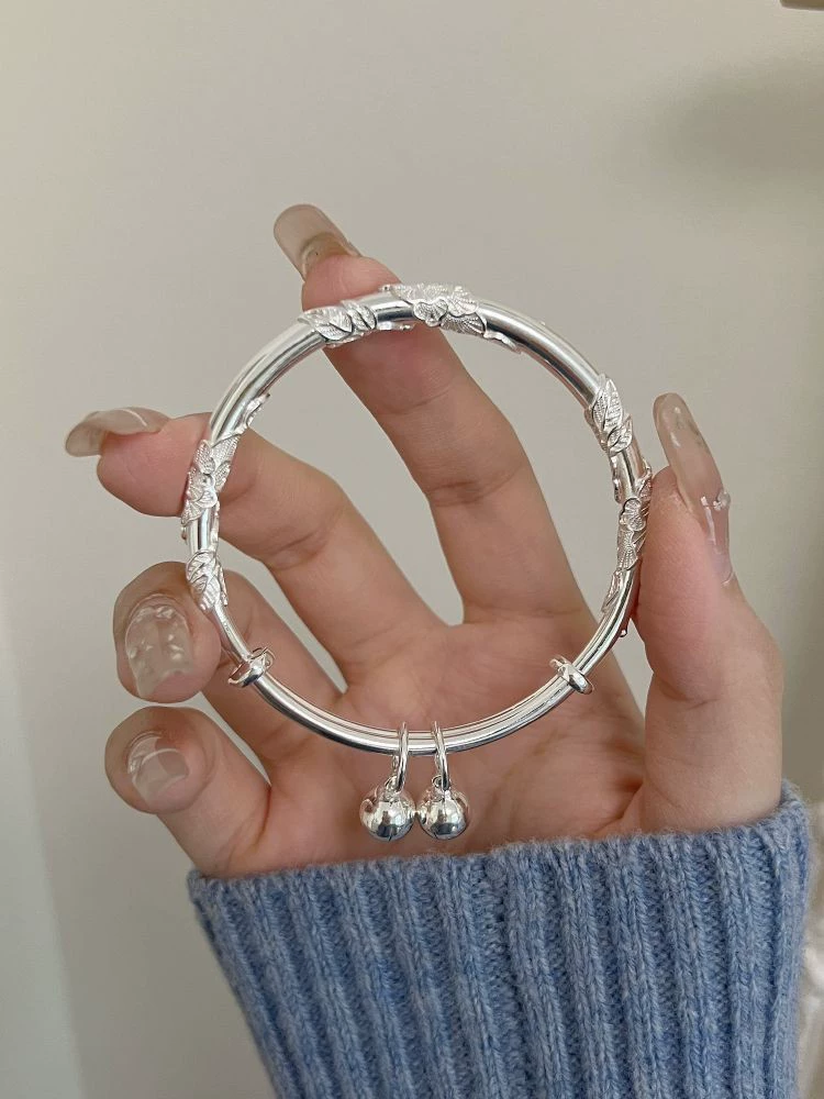 Серебряное браслетное серебро, тонкая плетение