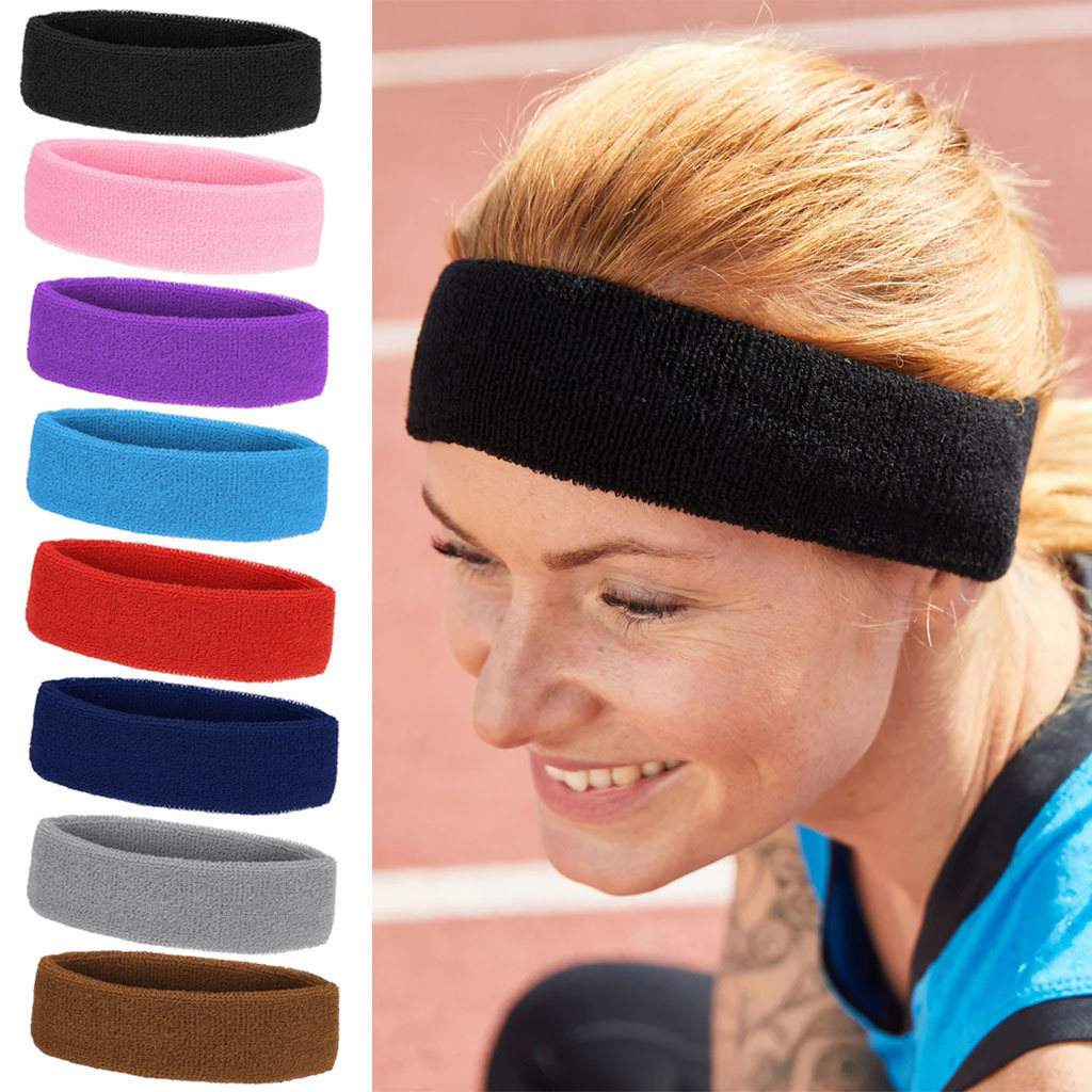 Cross-Border Yoga Headbands for Men and Women, Running Basketball Sweat-Guided Forehead Protection, Sweat-Absorbent Antiperspirant Belt, Quick-Drying Fitness Headband, Headband