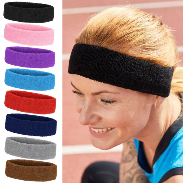 Cross-Border Yoga Headbands for Men and Women, Running Basketball Sweat-Guided Forehead Protection, Sweat-Absorbent Antiperspirant Belt, Quick-Drying Fitness Headband, Headband