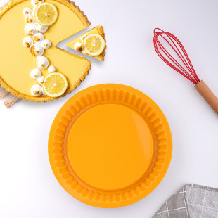 Spot round silicone pizza PIZZ baking tray easy demoulding high temperature silicone cake mold kitchen baking tools