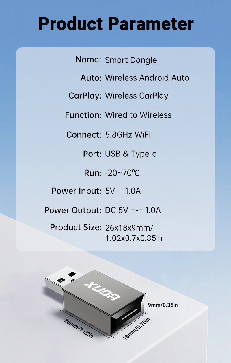 Cross-Border Exclusive Apple Wireless Carplay Box Android Smart Car-Machine Interconnection Wired to Wireless Adapter