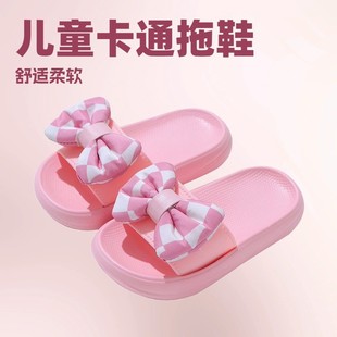 Slippers Bow Princess Girls' Cute Outwear Cross-border Summer Children's Soft-soled Indoor Children's Shoes Children's Sandals