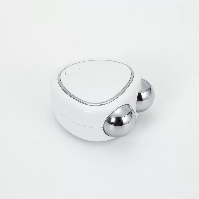 フェイシャルマイクロカレント美容器具ポータブル充電式ダブルヘッドマッサージャーUSBダブルローラー導入器具マッサージャー|undefined