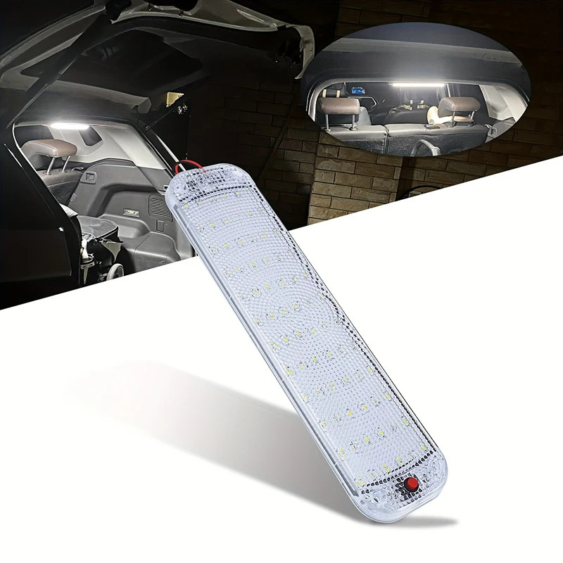 Neutral Ultra-Bright Truck Led Compartment Light 72 Beads 12-80V Rv Cab Reading Light Trunk Light Panel