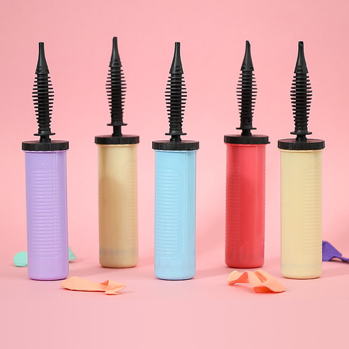 Red Macaron Inflator Hand Push Balloon Inflator Pump Inflator Balloon Tool Home Portable Wholesale