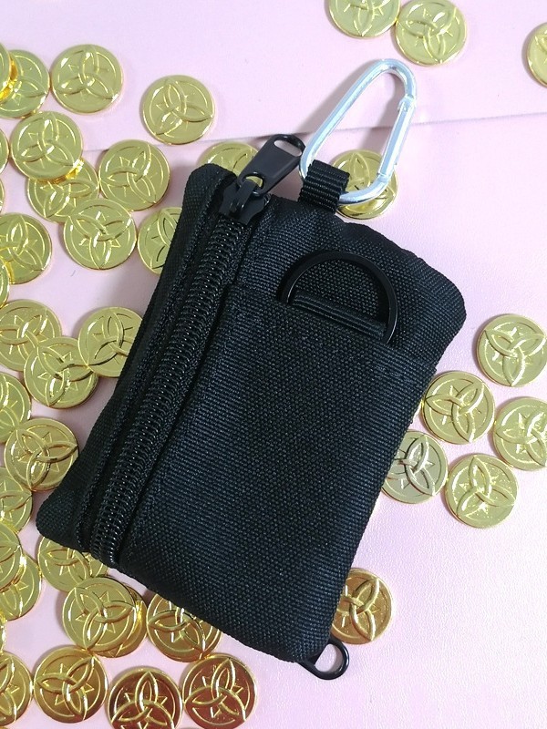 アウトドアスポーツ戦術的な収納袋小さな吊り下げバッグショートジッパー小さな財布オックスフォード布収納小銭入れカードホルダー|undefined