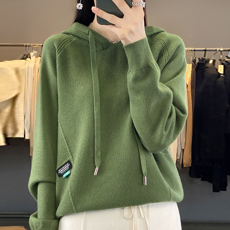 Autumn and Winter new women's hooded sweater Korean style plus size sweater hoodie fashion sweater women's coat top wholesale