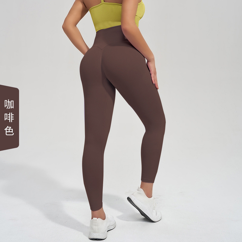 Carefully Selected Cross-Border Seamless Tight Yoga Pants for Women, High-Waisted, Elastic, Quick-Drying, Breathable, Butt-Lifting, Fitness Peach Sports Pants Carefully Selected Cross-Border Seamless Tight Yoga Pants for Women, High-Waisted, Elastic, Quick-Drying, Breathable, Butt-Lifting, Fitness Peach Sports Pants