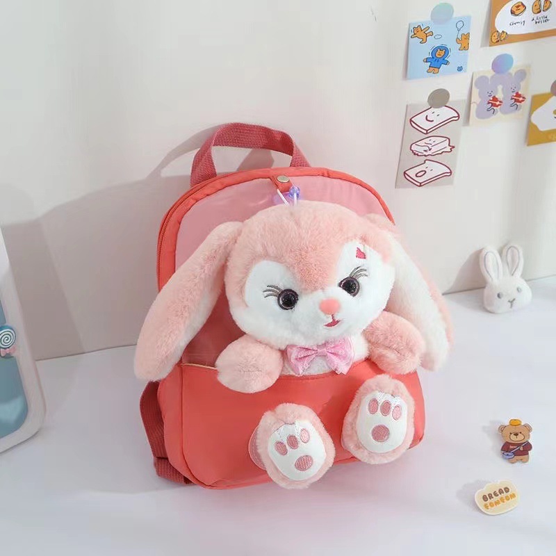 Unicornio 3D estereoscópico mochila juguete de peluche jardín de infantes caricatura lindo mochila portátil mochila temu