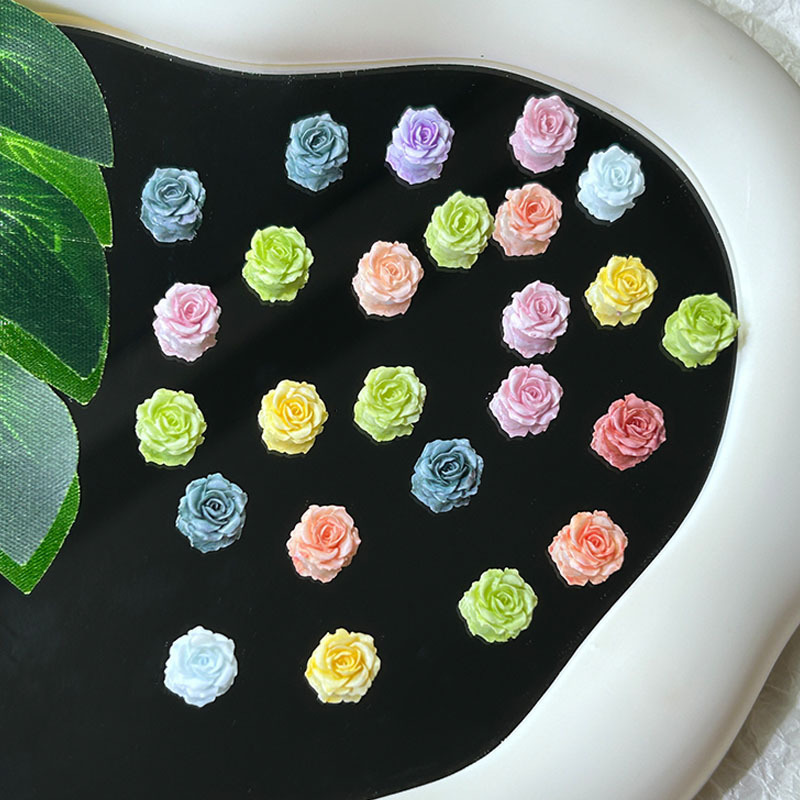 Macaron Color Tie-Dye Rose Flower Nail Art Jewelry Luminous Joker Soft Glue Flower Bracelet Nail Art Decoration Small Accessories Macaron Color Tie-Dye Rose Flower Nail Art Jewelry Luminous Joker Soft Glue Flower Bracelet Nail Art Decoration Small Accessories