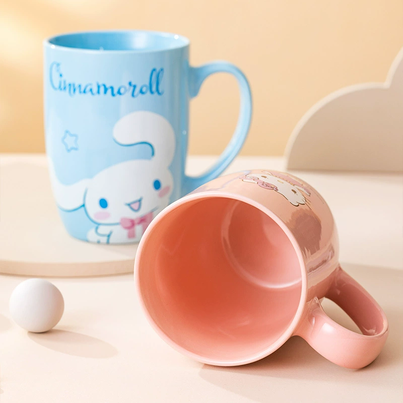 Большая керамическая кружка Sanrio с рисунком, дом, пара, креативная девушка, ценная керамическая кружка