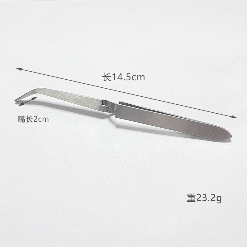 [Slanted Mouth Pointed Bottom] Silver Clip