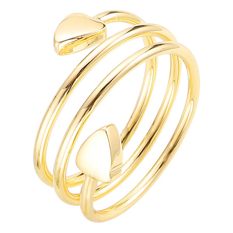 Amazon new fashion luxury red copper thread ring magnet magnetic ring European and American couple ring wholesale