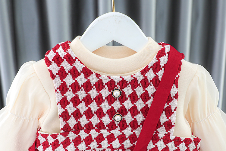 Autumn and Winter Girl Princess Plush for Girls 0 Korean Version 1-2-3-4 Year Old Fashionable Infant Dress_voghion.com