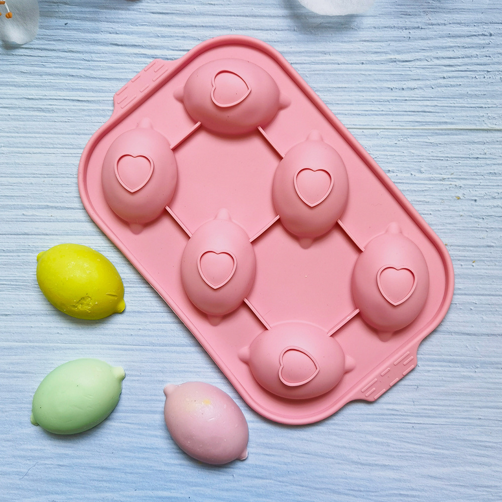 6 limón 11 molde de silicona pastel helado pudín molde de postre jabón utensilios de cocción