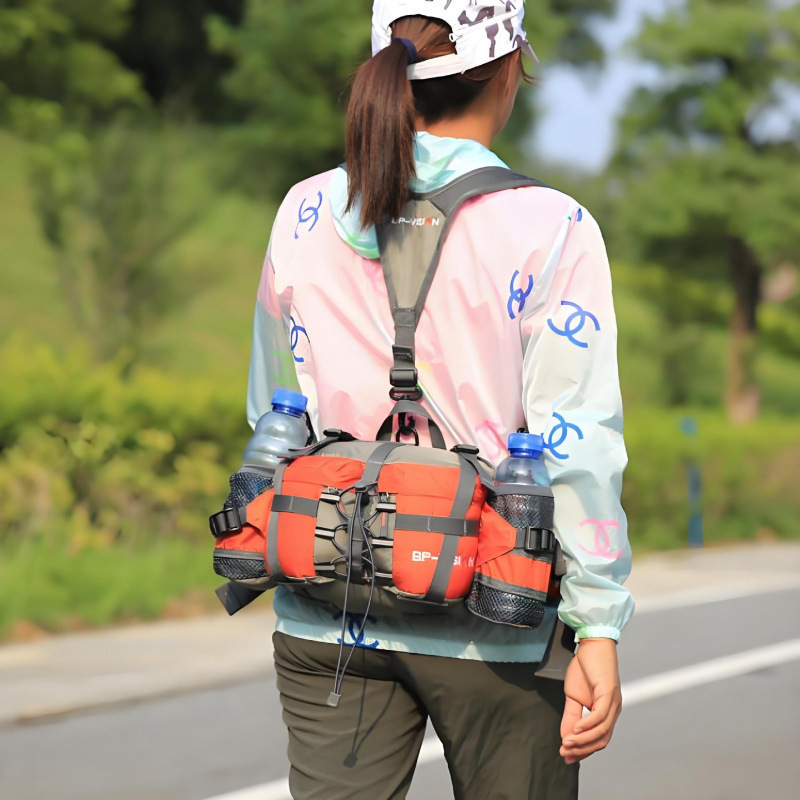 Outdoor Waist Bag, Multi-Functional Sports Mountaineering Equipment, Men's and Women's Hiking and Cycling Backpack, Water Bottle Bag Outdoor Waist Bag, Multi-Functional Sports Mountaineering Equipment, Men's and Women's Hiking and Cycling Backpack, Water Bottle Bag