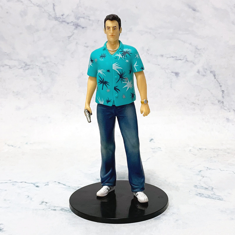 Grand Theft Auto: Vice City Game Tommy Vercetti Figure Model Doll Desktop Ornament