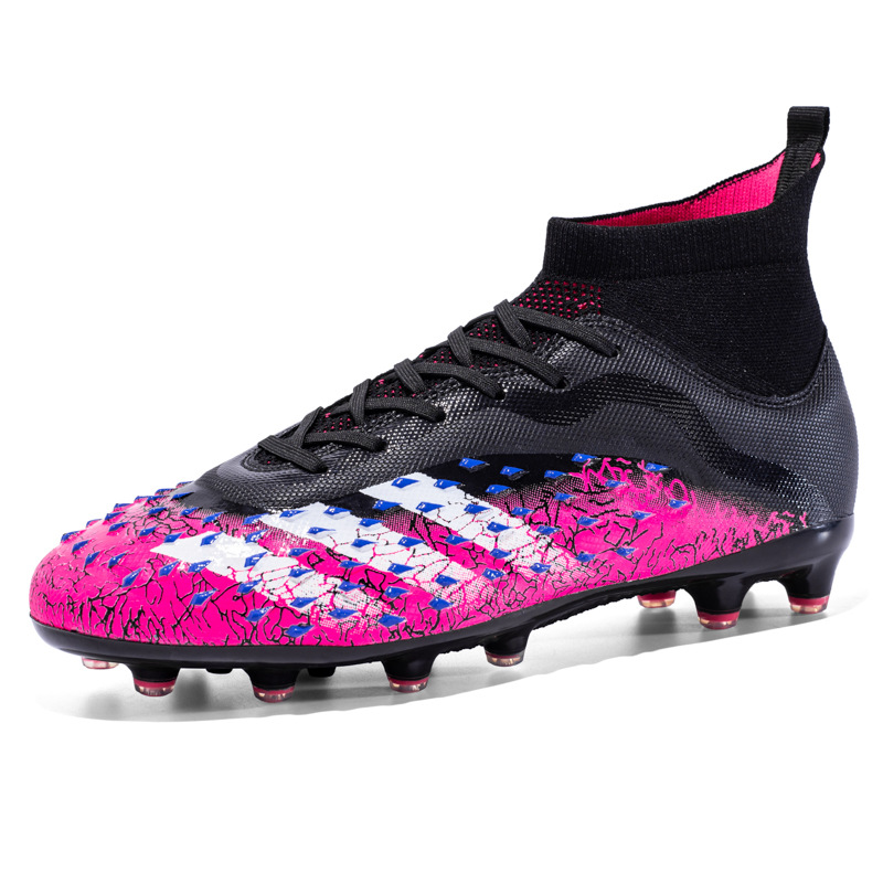 23 zapatos de fútbol transfronterizos de alto nivel zapatos de entrenamiento de entrenamiento de clavos largos zapatos de fútbol para hombres y mujeres