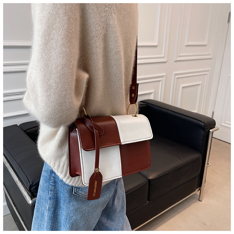 New Bags Fashion Messenger Bag Stylish Texture Portable Small Square Bag display picture 1