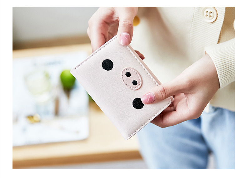 67g Weight Hidden Buckle Closure Type Small Wallets Bags Type 1 Piece Quantity Daily Occasion Pu Leather Material Animal, Cartoon Pattern All Seasons Season Women's Gender Cute Style Square Shape Women's Animal Cartoon Pu Leather Hidden Buckle Small Wallets 1