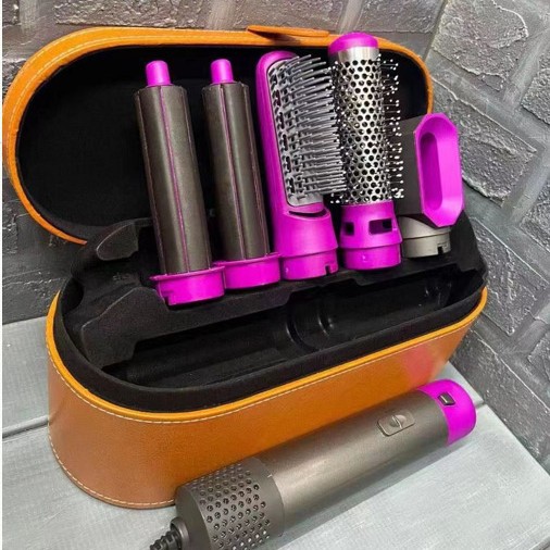 Cross-Border Fully Automatic Curling and Straightening Dual-Purpose Hairdressing Electric Hair Dryer Five-In-One Hot Air Comb Automatic Multi-Function Curling Iron