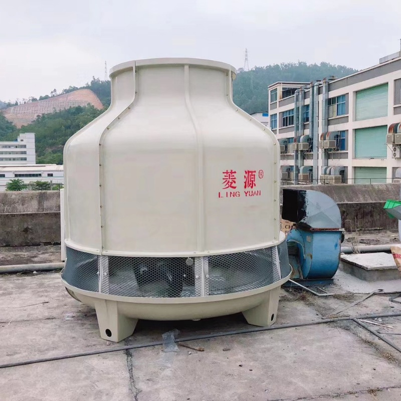 工业冷却塔批发 工业级50T圆形冷却塔 用于注塑成型循环水冷系统