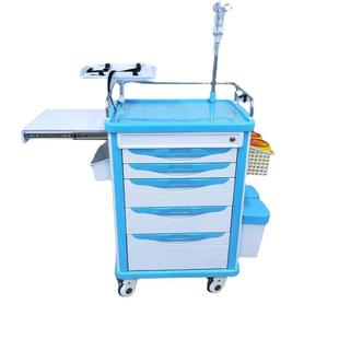 Hospital blue medical equipment cart ambulance abs rescue vehicle utility vehicle cart free shipping