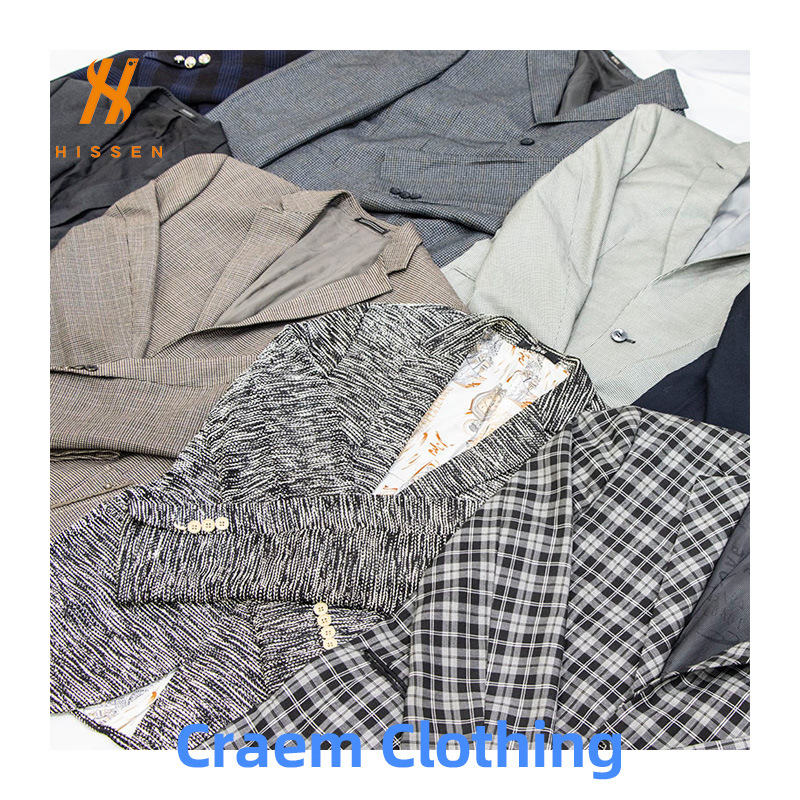 跨境工厂旧衣服二手男装used men suit旧西装外套大量出口欧洲