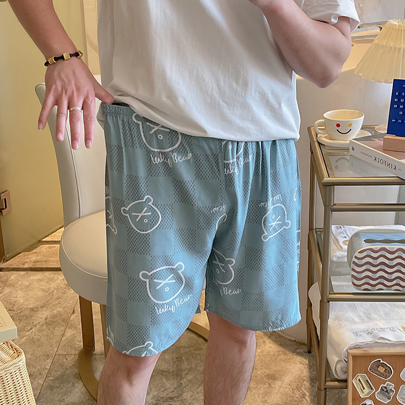 YY 남자 반바지-큰 라이트 그린