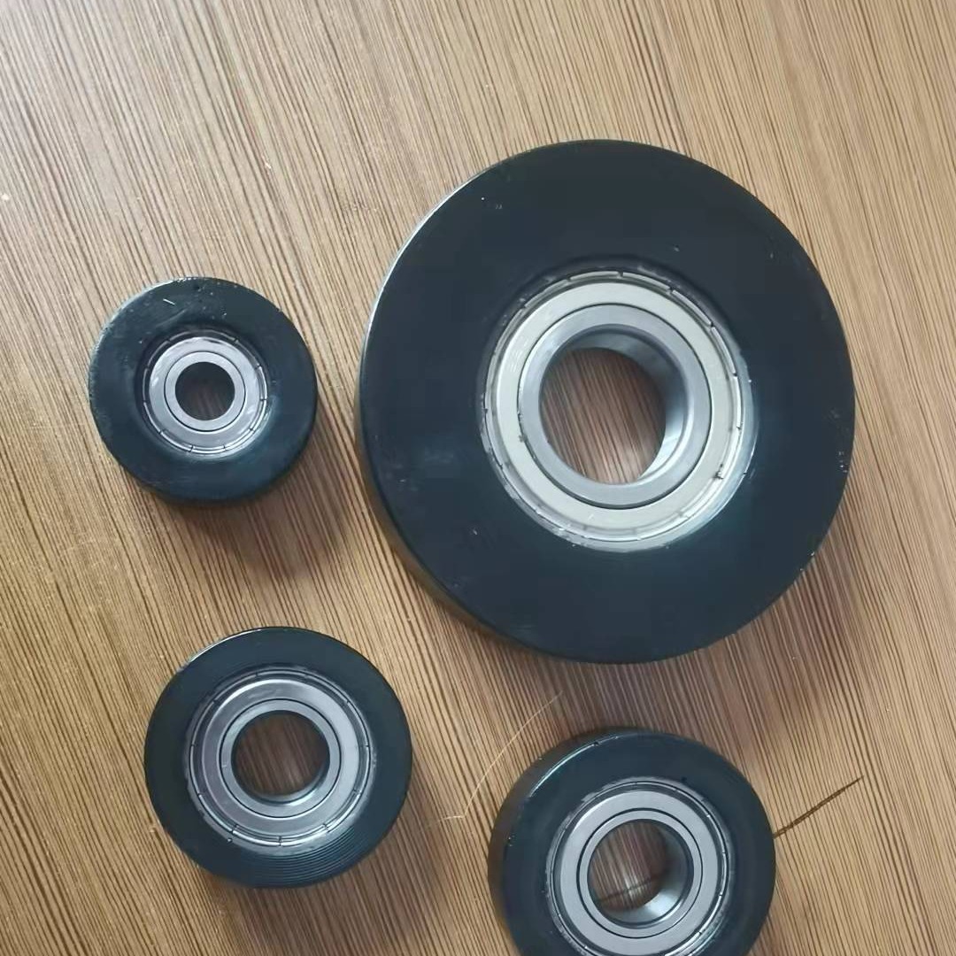 现货供应轴承轮包胶轴承配重导向轮导轮包胶