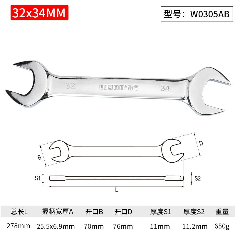 Wrench, set handmade, mirror effect
